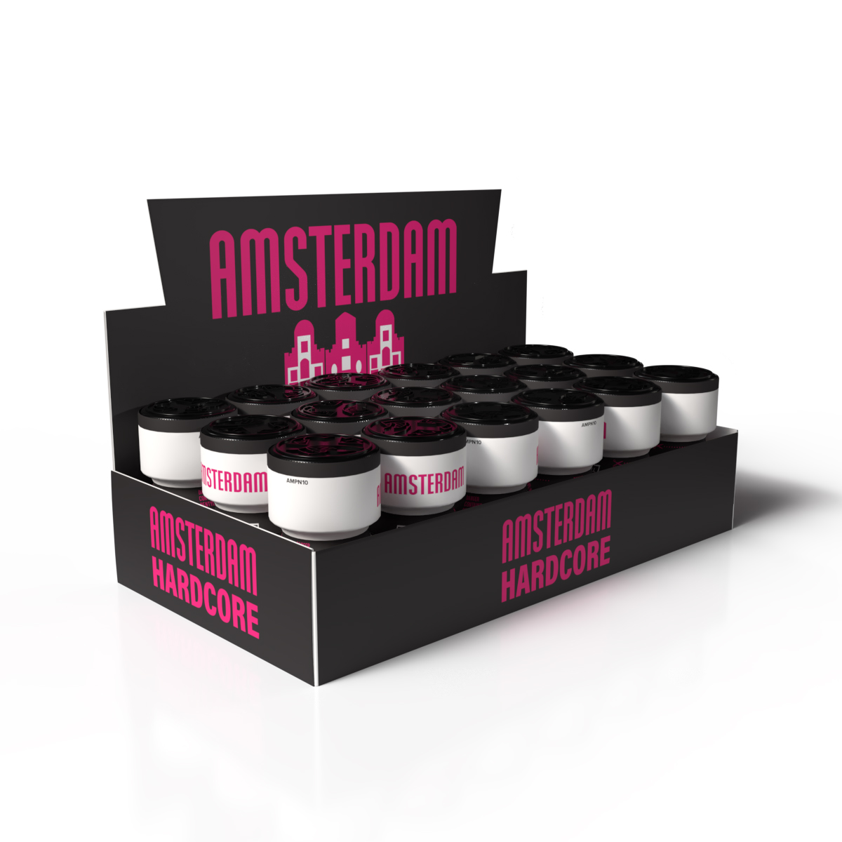 Présentoir Amsterdam Hardcore — tray 18 pièces
