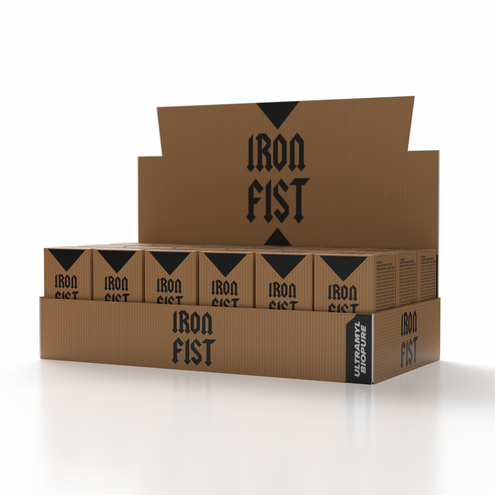 Présentoir Iron Fist Raw — tray 18 pièces