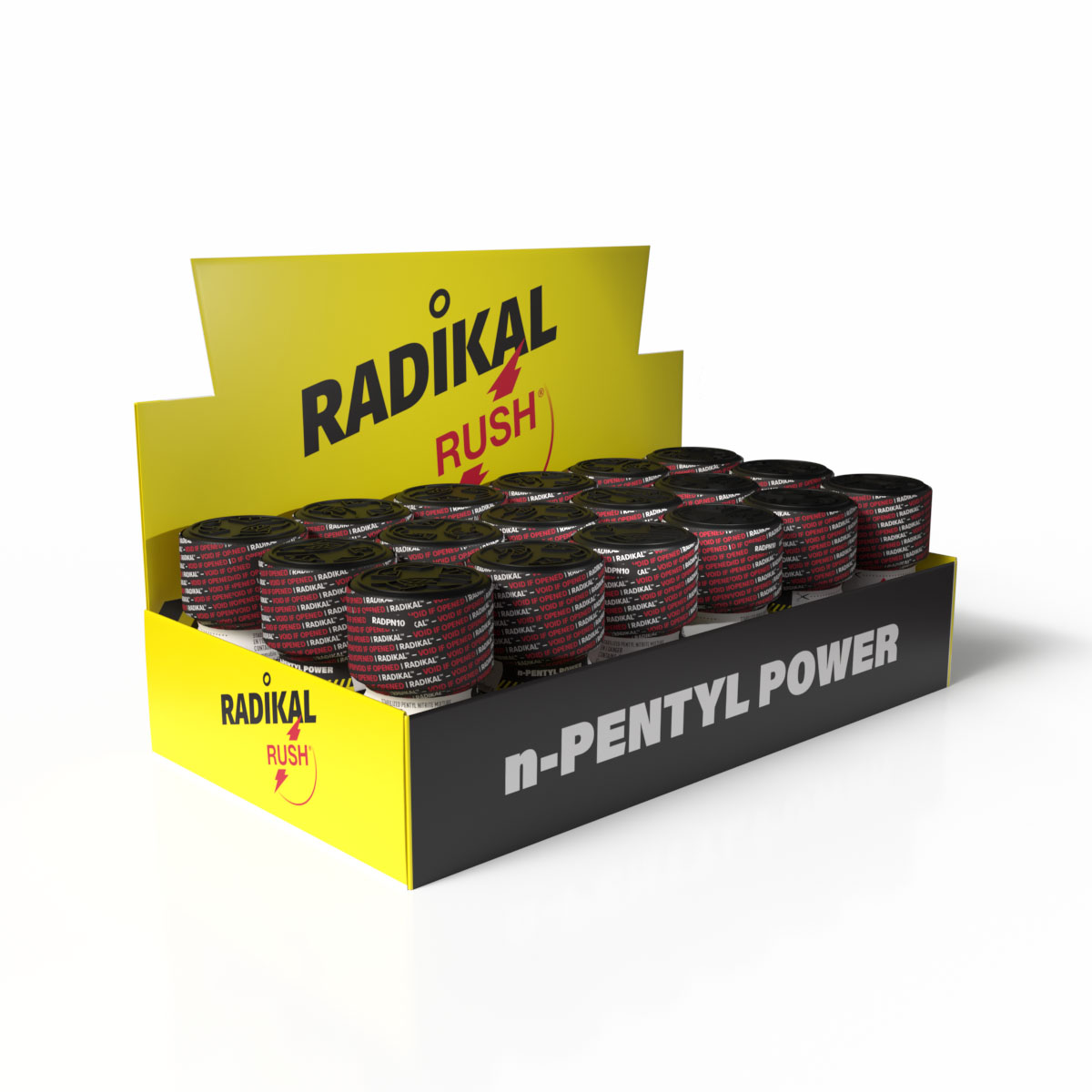 Présentoir Radikal Rush n-Pentyl Power — tray 18 pièces