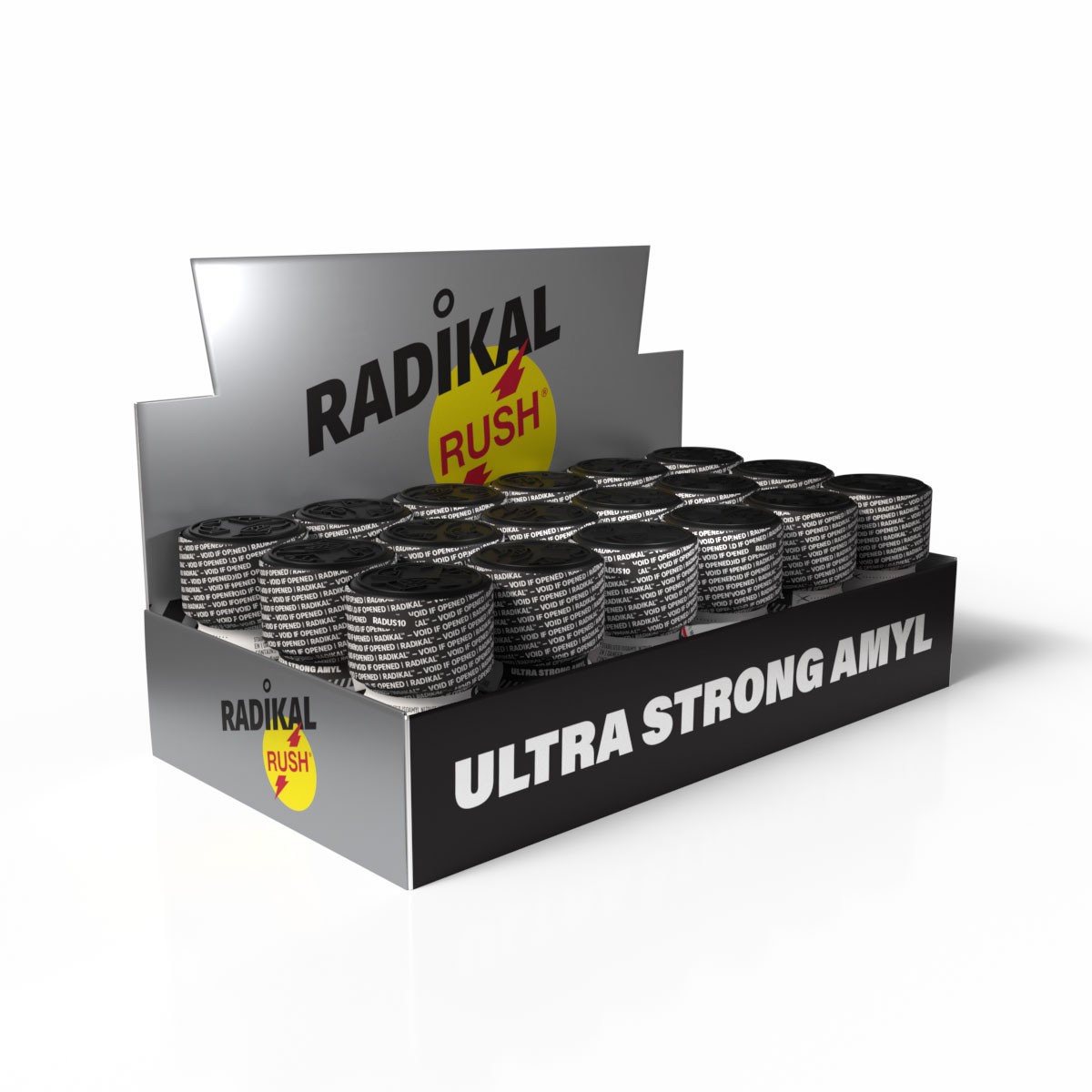 Présentoir Radikal Rush Ultra Strong Amyl — tray 18 pièces
