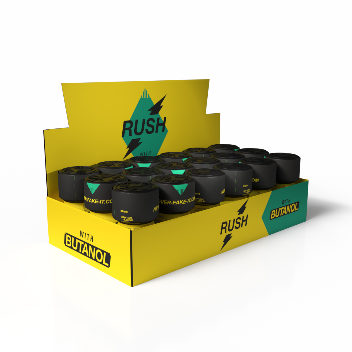 Présentoir Rush With Butanol — tray 18 pièces