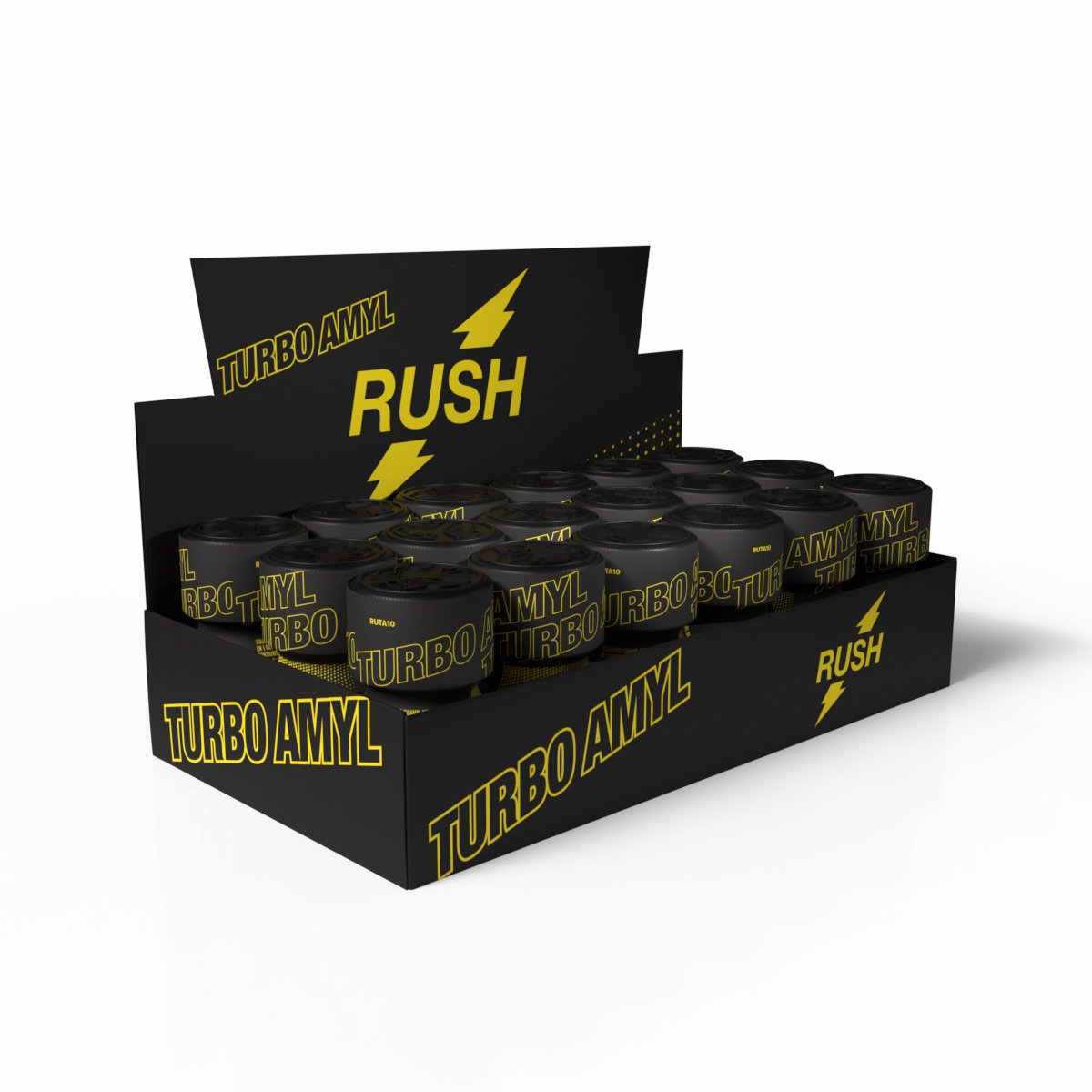 Présentoir Rush Turbo Amyl — tray 18 pièces