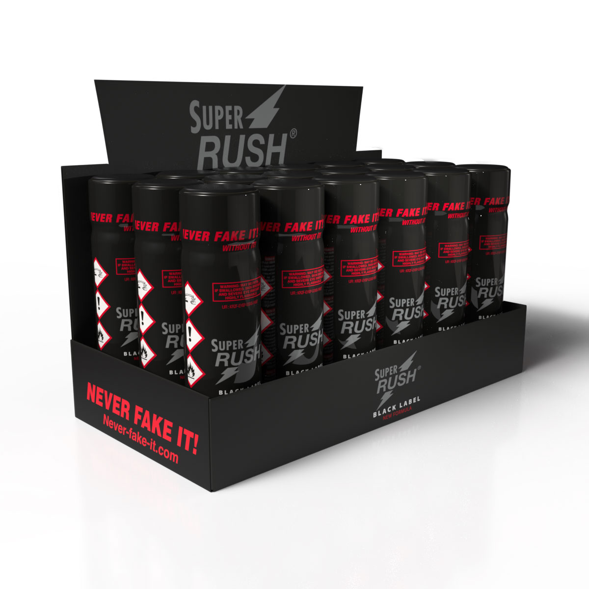 Présentoir Super Rush Black Label Tall — tray 18 pièces